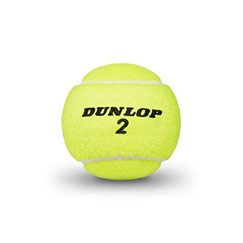 DUNLOP Tennis Ball Club All Court - for Clay Hard Court and Grass (1x4 Tin), Yellow, 4 Balls - Image 3