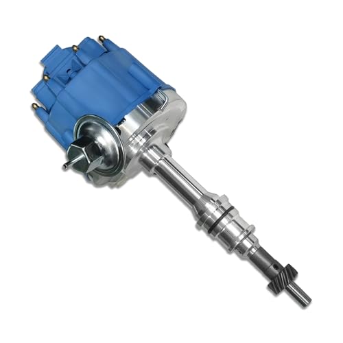 Aflle Racing HEI Distributor 65K Coil Blue Cap Fits Ford SBF 260 289 302