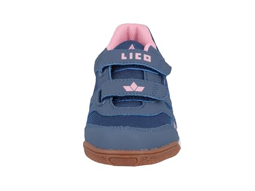 Lico Unisex Kinder Active Indoor V Hallenturnschuhe, Grau Rosa, 34 EU – Ansicht 4