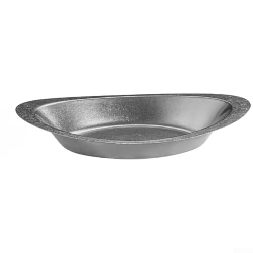 Image of for curry Serving Plate 26cm Stainless Steel Boat Design for(Silver)