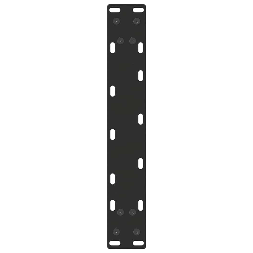 Genérico Patas para Consola en Forma de U (2 Unidades), Color Negro, 28 x (72-73) cm, Acero,Mobiliario,Accesorios para mesas,Patas para mesas-4013168