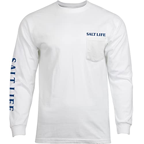 Salt Life Men's Sailin Tropics Badge Long Sleeve Crew Neck Tee2