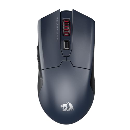 Redragon Mouse para jogos sem fio M995 LIT, mouse recarregável de 10.000 DPI máximo, BT e 2,4 G sem fio, 6 botões macro, ultraleve, capacidade de...