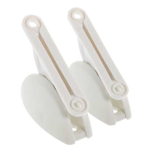 SOLUSTRE 2pcs Trailer Door Latch Push to Close for Camper Motorhome Rubber Retainer Catch Door Stopper Clips