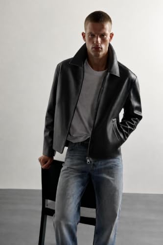 CLWN Men's Faux Leather Jacket - Image 3