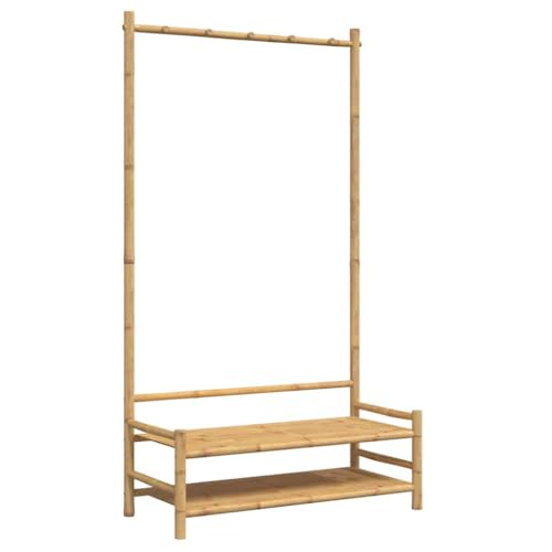 Porte-vêtements avec étagères et roulettes pour chambre ou dressing