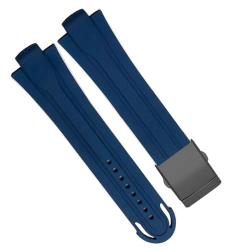 Bracelet de montre étanche en caoutchouc et sa boucle pliante robuste
