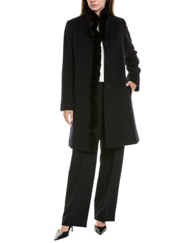 Image of FLEURETTE Womens Long Wool-Blend Coat, 4