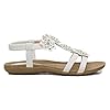Lilley Stella Womens White Flower Crochet Sandal - Size 6 UK - White #1