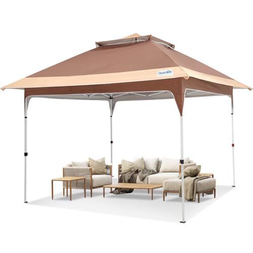 Quictent 12'x12' Pop up Gazebo Canopy Tent, One Person Set up Portable Instant Folding Shelter,...