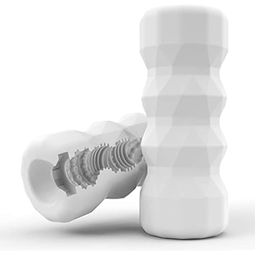 Male Masturbator,Pocket Pussy,Realistic Male Sex Toys for Men,Mens Masturbators,3D Realistic Pocket Masturbator,Reusable Soft Stretchy Pocket Pussies,Male Masturbators,Male Stroker Adult Toys,White