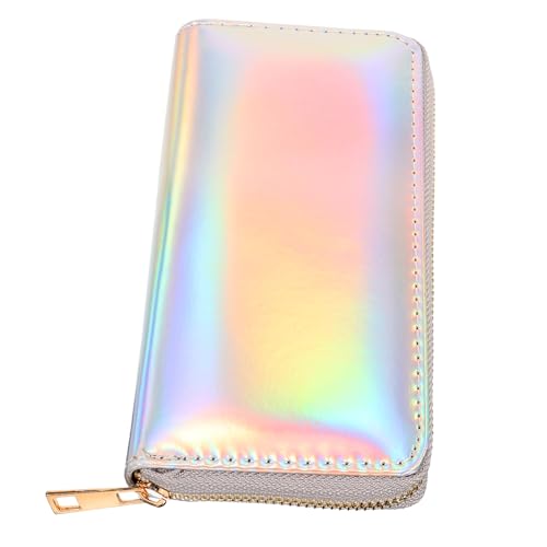 Sparking Sequins Rfid Wallet for Women Crossbody Purse Zippered Coin Pouch Long Clutch Bag Compact Money Purse