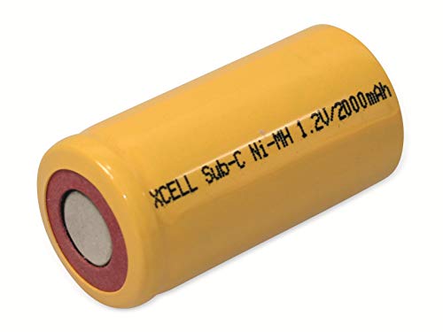 Sub-C Cell, XCELL, NiMH, 1.2V/2000mAh, 43x22.5 mm