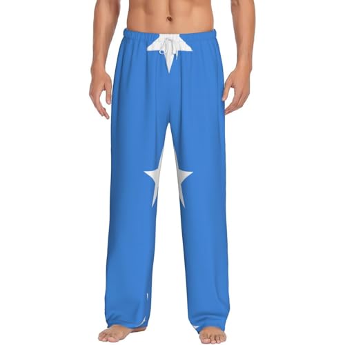 Men's Pajama Pants - Somali flag Print Comfy Lightweight Lounge Pant with Pockets, Warm & Breathable for Home