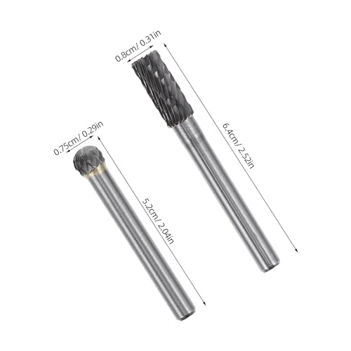 Set de fresas rotativas de carburo de tungsteno 5 piezas miniatura 2