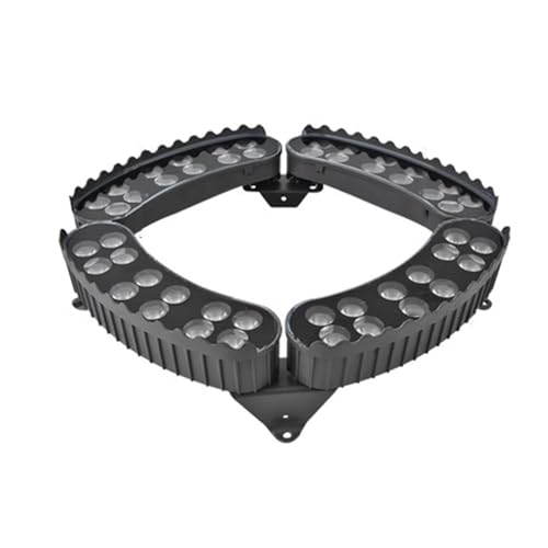CYHTYM Luz LED circular para árboles de exterior DC24V, foco expandible de luz cálida para palmeras y jardines, iluminación LED tipo pilar romano(4 SETS)