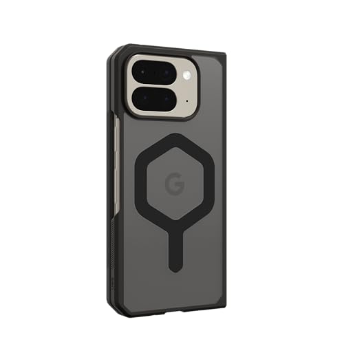 Image of Urban Armor Gear UAG Mouve - 2 Piece Case with Magnetic Charging Transparent Military Grade Dropproof Protective Case /Cover Designed for Google Pixel 10 Pro Fold (Military Drop Tested) - Ash /Black