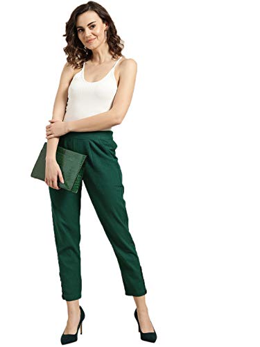 Image of Jaipur Kurti Women's Pleat-Front Regular Pants