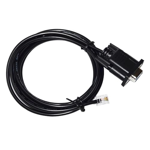 RS232 DB9 F to RJ11 RJ12 6P4C Serial Communication Cable for LS DM432C DM442 DM556 DM856 3DM683 AM882 CL57 DM1182 DM2282(5m)