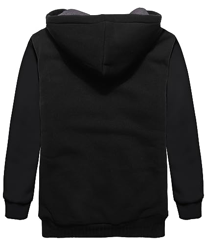 GEEK LIGHTING Boys Sherpa Lined Hoodie Kids Fleece Sweatshirt Full Zip Hooded Jacket3