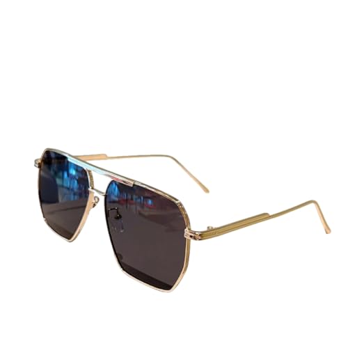 Lunettes de soleil vintage surdimensionnées en acétate haut de gamme noir