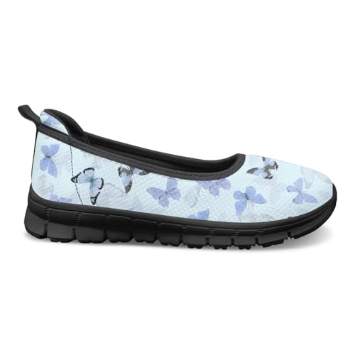 Image of Walking Shoes Women Breathe Mesh Slip On Sneakers Women Comfortable Lightweight