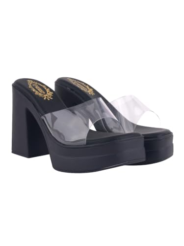 Image of Shoetopia Women's Heeled Sandals with |Toe Fashion Heels for Women & Girls