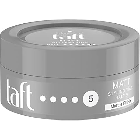 Taft Matt Styling Wax mit Haltegrad 5 (75 ml), Haarwachs für langanhaltende Haarstyles mit mattem Finish mit bis zu 24 h Power-Halt, schenkt den gestylten Haaren Struktur Cover