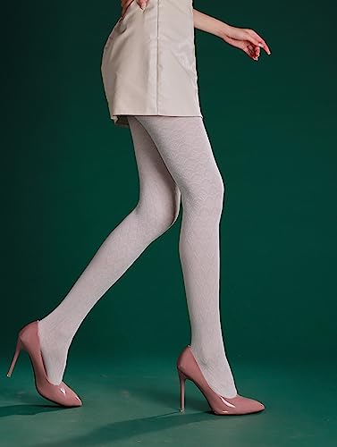 Image of Sahabowi Women Tights, Sheer High Waist Pantyhose, Vintage Control Top Stockings, Siwa 5