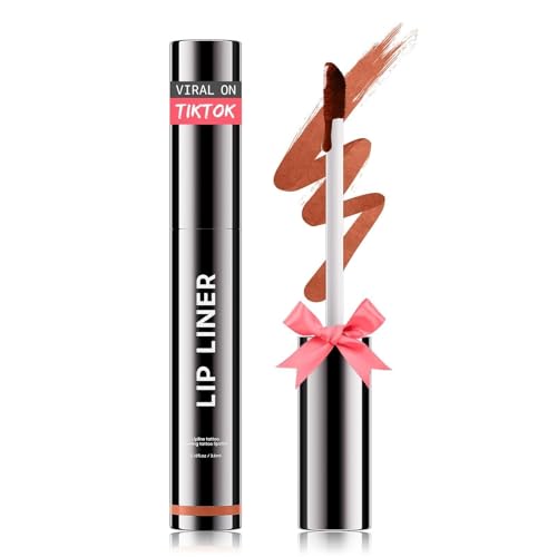 Image of Lip Stain Peel Off, Lip Liner Moisturizing Long-Lasting & Waterproof, Transfer Proof & Plumping, Non-Stick Cup, Nude Pink Color