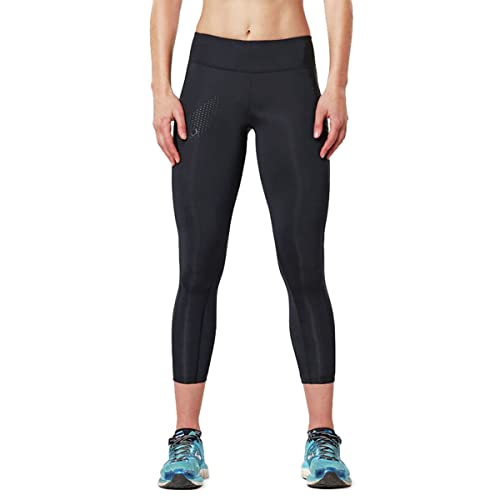 2XU Womens Motion Mid-Rise Compression 7/8 Tights for Training and Fitness