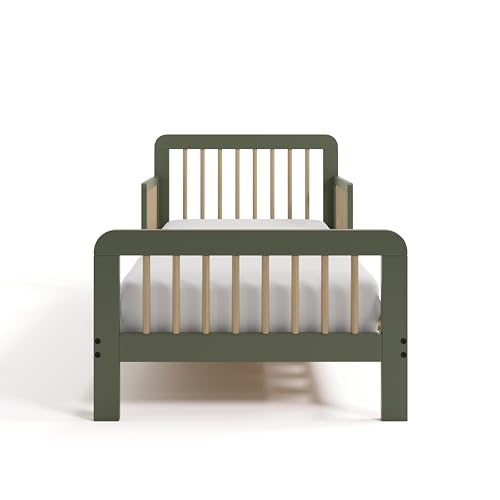Image of Storkcraft Pasadena Toddler Bed, Olive & Driftwood