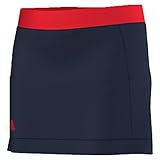 adidas Girls Court Skort, Collegiate Navy/Ray Red, Medium