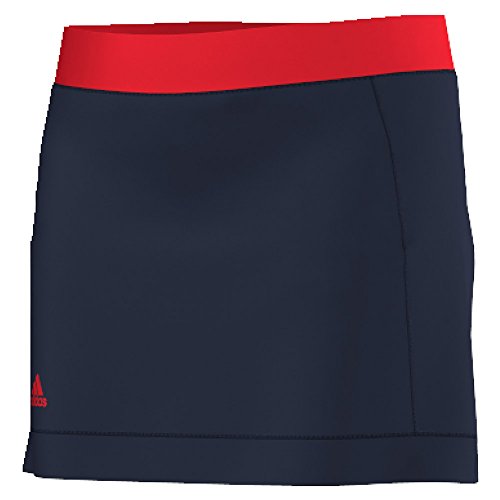 adidas Girls Court Skort, Medium, Collegiate Navy/Ray Red