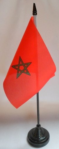 Morocco Country Desk Table Top Flag