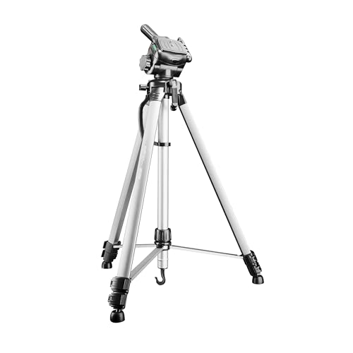 Walimex pro WT-3530 Basic-Stativ 146 cm silberfarben, Dreibein Fotostativ höhenverstellbar 56-146 cm, Kamerastativ mit Wasserwaage, 3D-Neiger und 65 mm Schnellwechselplatte Walimex pro WT-3530 Basic-Stativ 146 cm silberfarben, Dreibein Fotostativ höhenverstellbar 56-146 cm, Kamerastativ mit Wasserwaage, 3D-Neiger und 65 mm Schnellwechselplatte