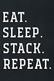  IBD Food Journal - Eat Sleep Stack Repeat Speed Stacking Cups Quote: Stack, Daily Food Sensitivity Journal  Pain Assessment Diary, Food Log & ... Disorders for Men, Women & Kids,To-Do