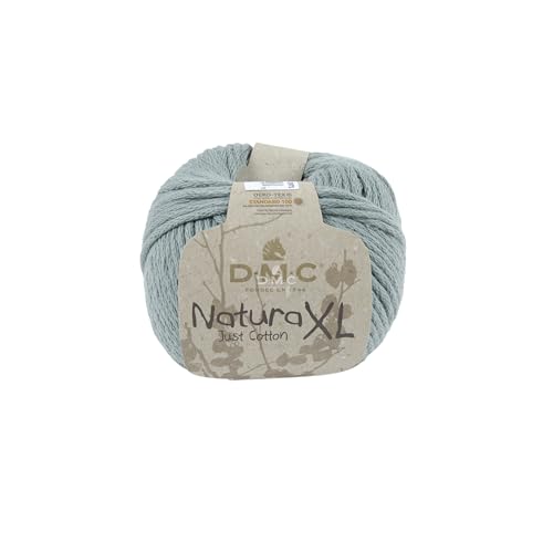 DMC - Natura XL - Pelote de fil à tricoter et à crocheter | 100% coton - Idéal pour déco, accessoires et vêtements | 100 g - 75 m | 23 coloris