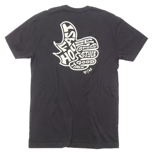 FASTHOUSE Satisfaction Short Sleeve Tee (Black Large)