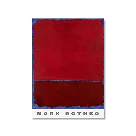 Berömda Mark Rothko abstrakt flerfärgade utställningsmålningar, nordiska affischer och tryck, ingen ram canvasmålningar A5 60 x 80 cm
