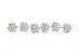 Set of 6 Rhinestone Crystal Starburst Bridal Weddng Hair Pins H113
