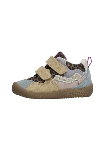 Chaussures premiers pas Naturino en cuir et suède imprimé animalier pour bébé
