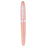 Semilla: M (plumín de acero) Jinhao 159 Pluma Estilográfica Regalo De Cumpleaños De Metal Recargable Para Niños Adultos - Oro rosa