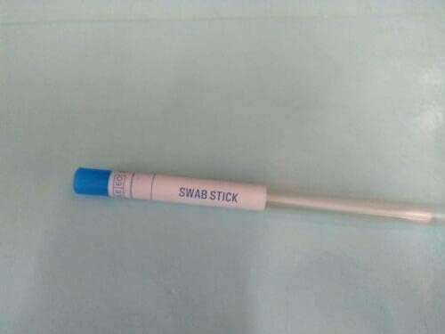 Wooden Cotton Swab Sticks in Plastic Tubes, Sterilized (100)