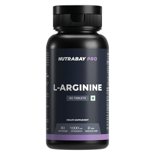 Nutrabay Pro L-Arginine Tablets | Improve Endurance, Promote Muscle Pump, Non GMO, Vegan Friendly, 1000mg - 60 Veg Tablets (B0C6KV6FSH) Amazon Price History, Amazon Price Tracker