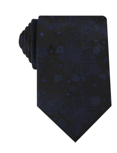 Image of OTAA Floral Necktie Casual Ties for Men - Perfect Neck Tie for Groomsmen Wedding Ties or Formal Occasions