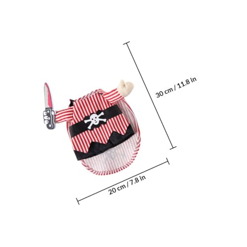 Disfraz divertido para perros y gatos Mikikit, talla S miniatura 2