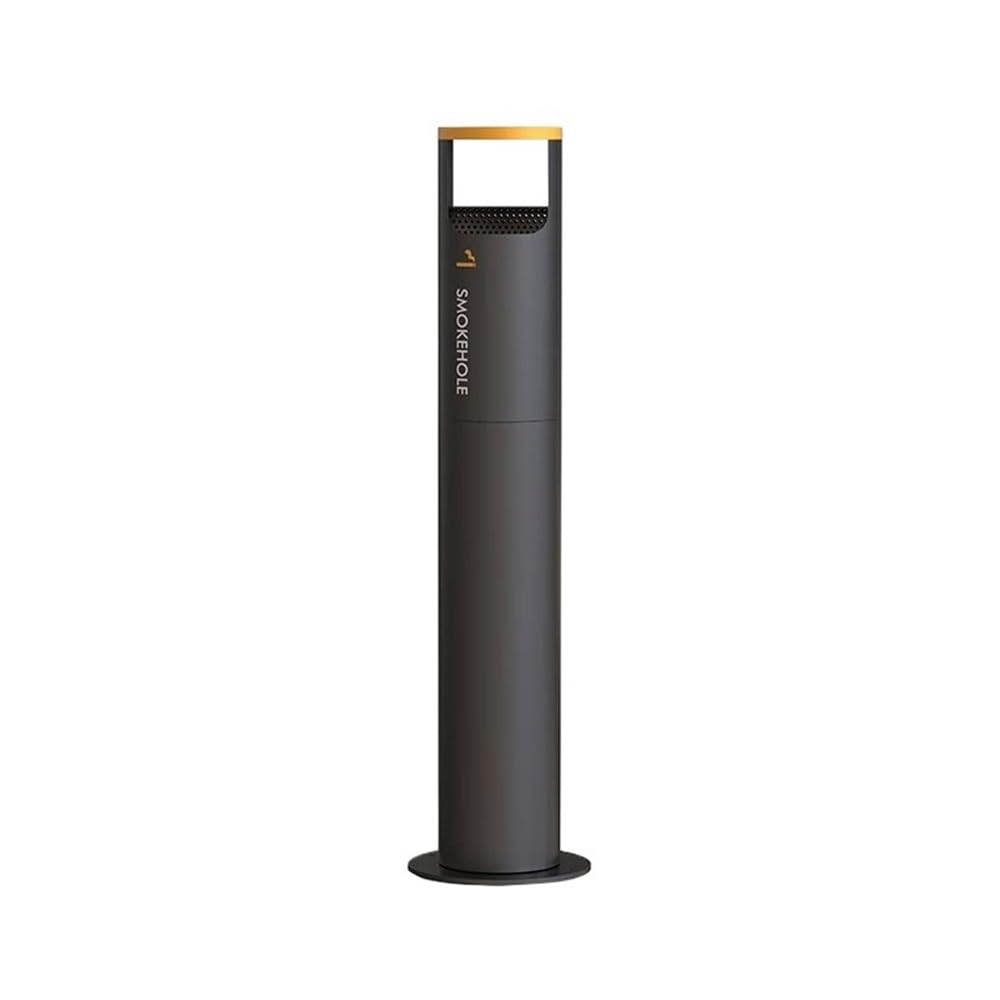 Stand ashtray Outdoor Standing Ash Pillar, Commercial Districts Stainless Steel Cigarette Butt Column Pillar(Gris)