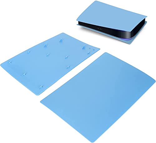 Image of New World Digital Edition Face Plates Cover Skins Shell Panels for PS5 Console, Accessories Faceplates Protective Shell Replacement Plate (Digital Starlight Blue Digital)