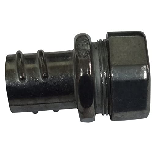 Morris 15422 EMT to Flex Combination Compression Coupling, Zinc Die Cast, 1